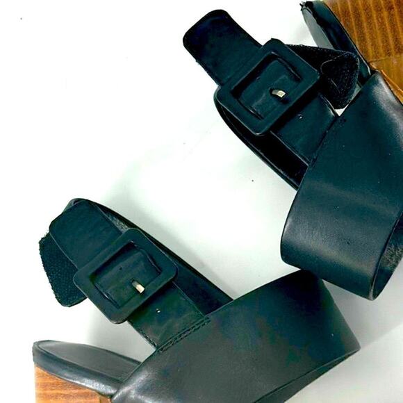 JEFFREY CAMPBELL Ammaly Black Slingback Platform Block Heel Sandal
 sz 9 - Picture 6 of 12